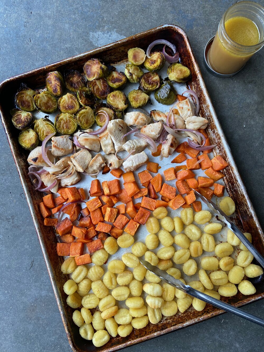 Sheet Pan Chicken and Maple-Mustard Winter Veggies | Didn't I Just Feed You