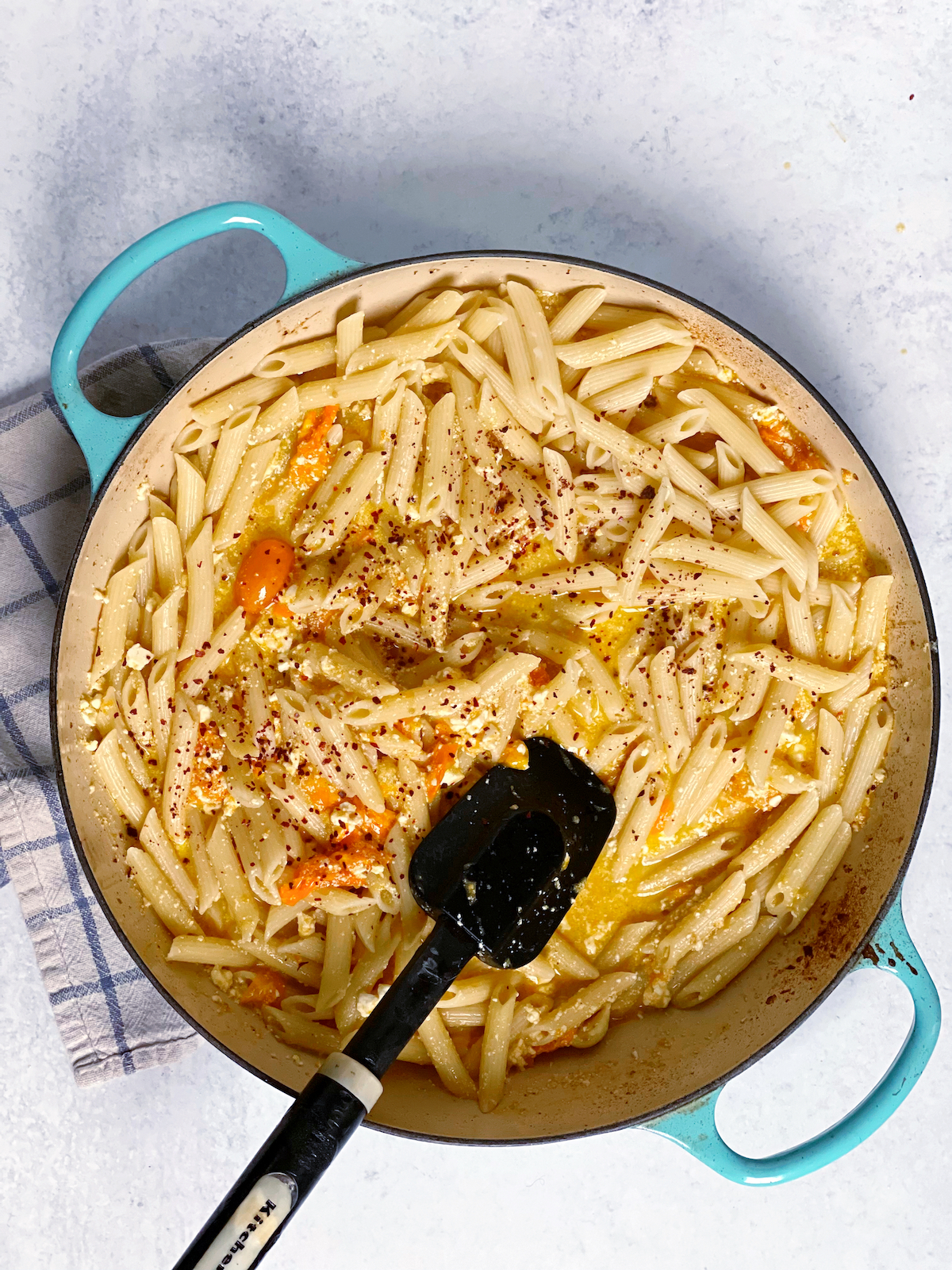 Lemony Feta Pasta: The DIJFY version of the viral Feta Pasta recipe, made as family-friendly as possible
