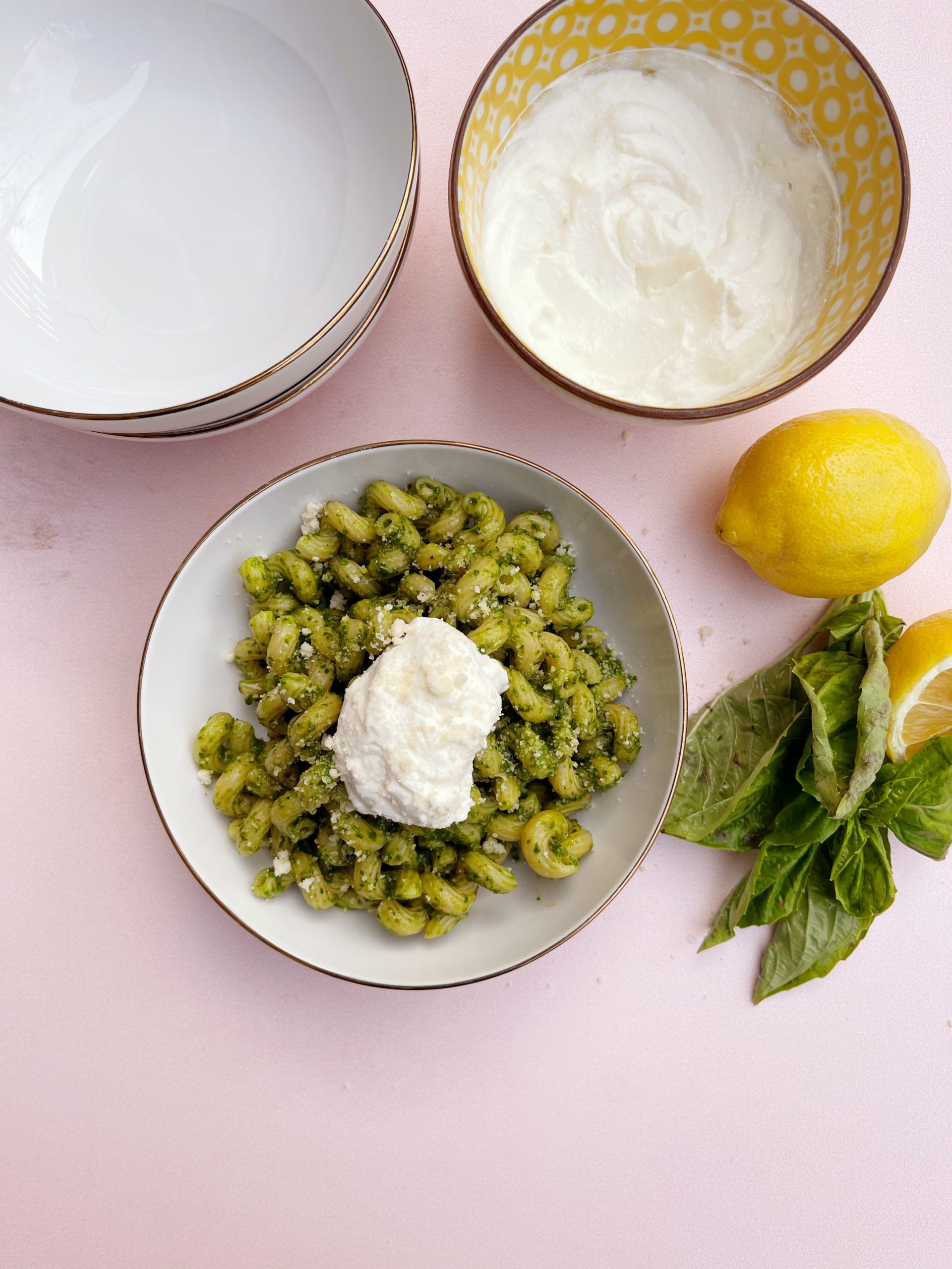Spinach Pesto Pasta with Lemon Ricotta | Didn't I Just Feed You podcast