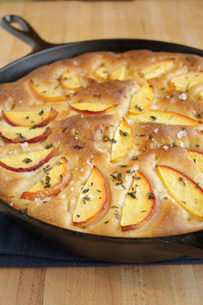 Grilled Peach Focaccia - Didn't I Just Feed You