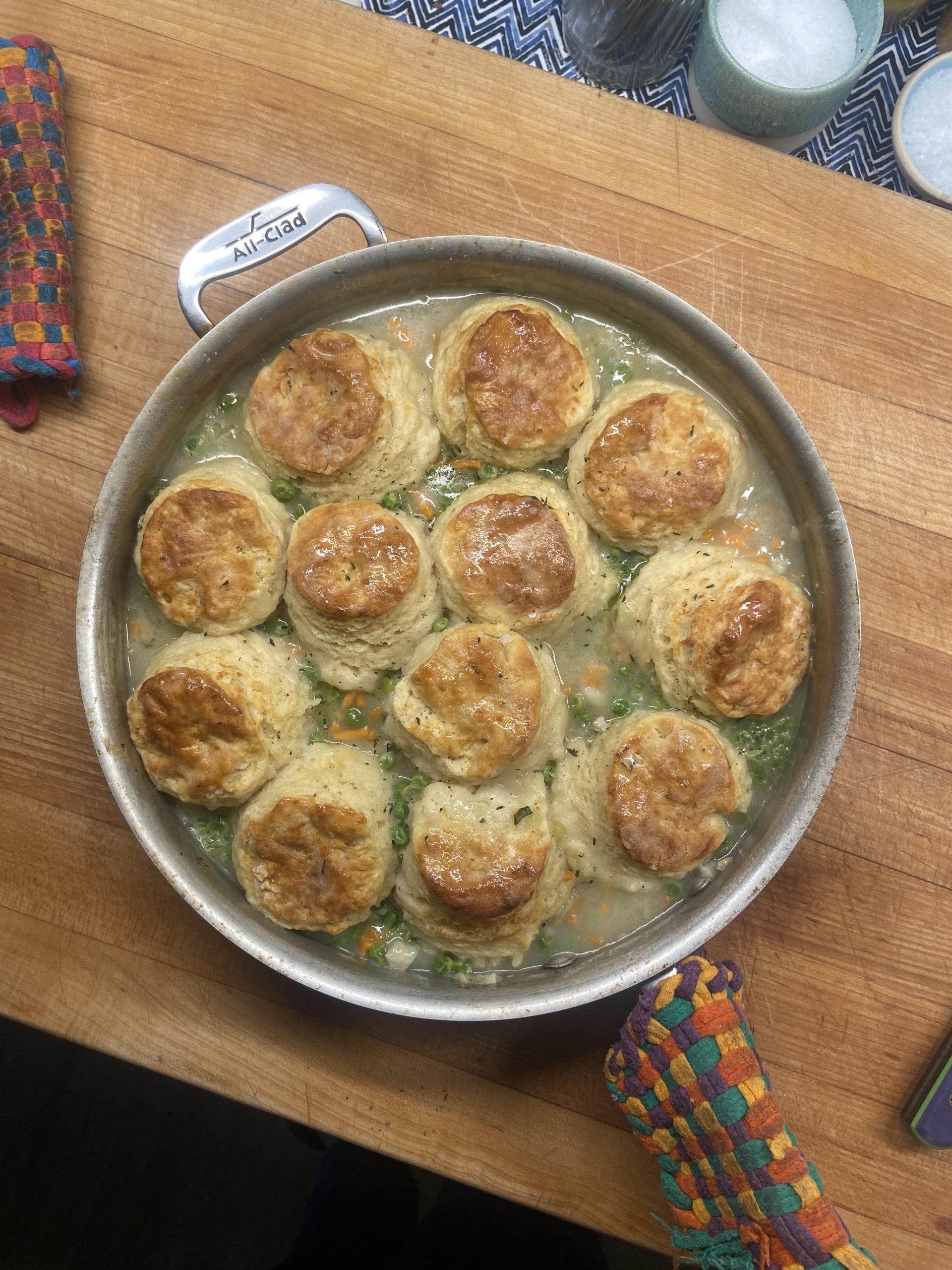 Chicken Biscuit Pot Pie recipe | Didn't I Just Feed You podcast